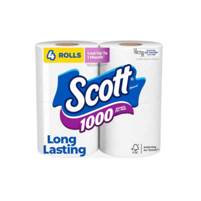 Papel Hygienic Scott Mil Hojas 1/4 rollos