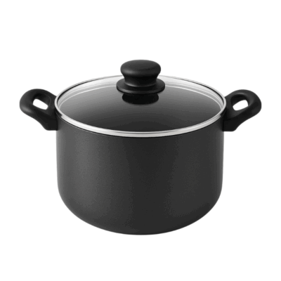 Olla Budinera Antiadherente con tapa de Cristal/Chef pot NS w/Glass Lid 12.7 Qt 1/2 pza