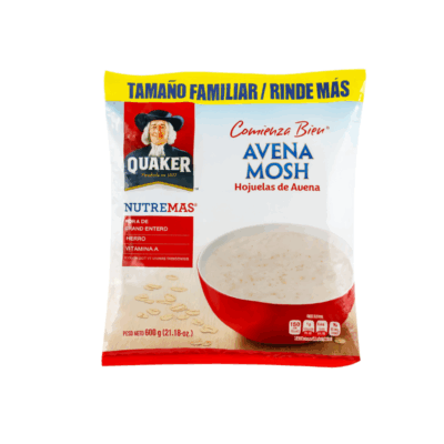 Quaker Avena Mosh Entera 12/600g (21.16 oz)
