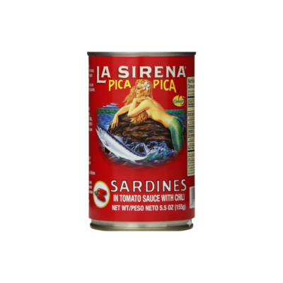 La Sirena Sardina en Salsa de Tomate (Pequeña)/Small Canned Sardines in Tomato Sauce 25/5.5 oz