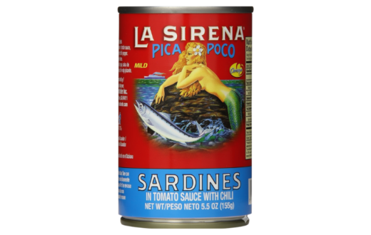 La Sirena Sardina En Salsa Pica Poco (Pequeña)/Small Canned Sardines in Spicy Tomato Sauce 25/5.5 oz