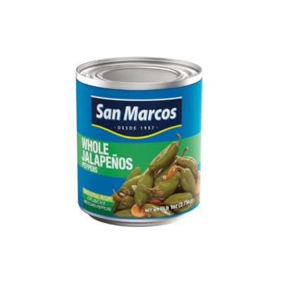 San Marcos Jalapeños Enteros/Canned Whole Jalapenos 6/6 Lbs