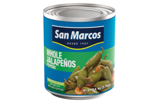 San Marcos Jalapeños Enteros/Canned Whole Jalapenos 6/6 Lbs