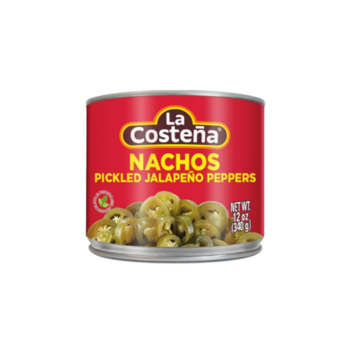 La Costeña Jalapeño Nacho en Rodajas/Canned Nacho Jalapenos 12/12 oz