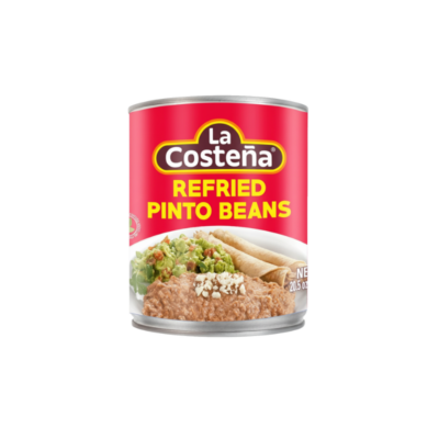 La Costeña Frijoles Pintos Refritos/Canned Refried Pinto Beans 12/20.5 oz