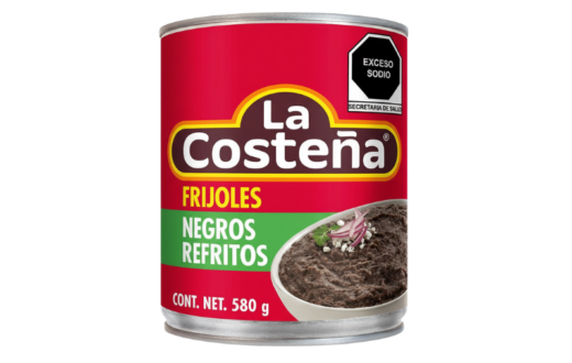 La Costeña Frijoles Negros Refritos/Canned Refried Black Beans 12/20.5 oz