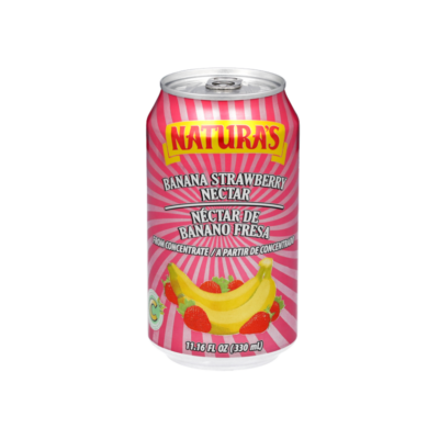 Naturas Jugo Banana Fresa (Lata)/Canned Strawberry and Banana Juice 24/11.16 oz