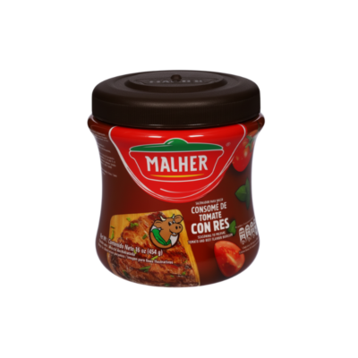 Malher Consome Tomate & Res/Beef and Tomato Bouillon 24/16 oz