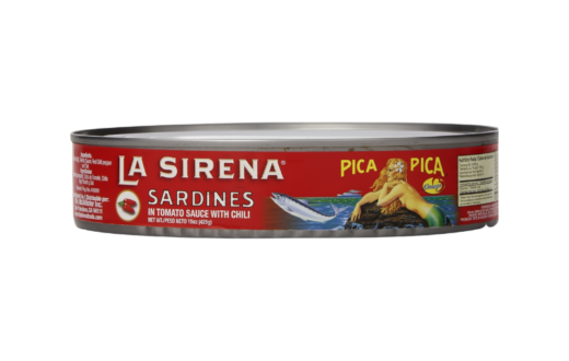 La Sirena Sardina Pica Pica (Oval)/Canned Sardines in Spicy Sauce 24/15 oz