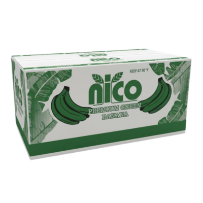 Nico Premium Bananos Verdes Caja/Box of Green Banana 1/40 Lbs