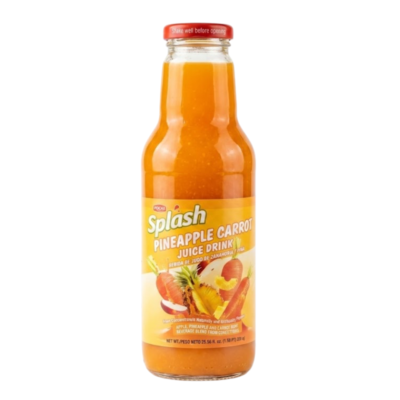 Splash Jugo Piña con Zanahoria/Pineapple and Carrot Juice 8/25 oz