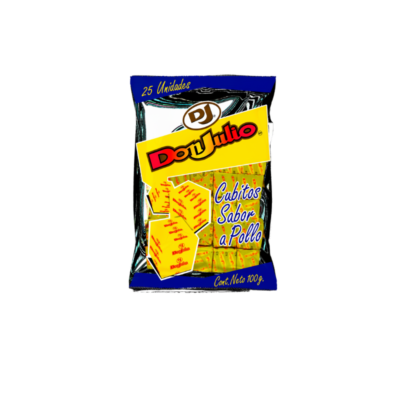 DJ Cubitos de Pollo/Chicken Flavor Bouillon Cubes 25/100 g