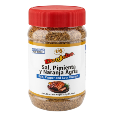 DJ Sal Pimienta y Naranja Agria (Jumbo)/Large Salt; Pepper and Sour Orange 12/410 g