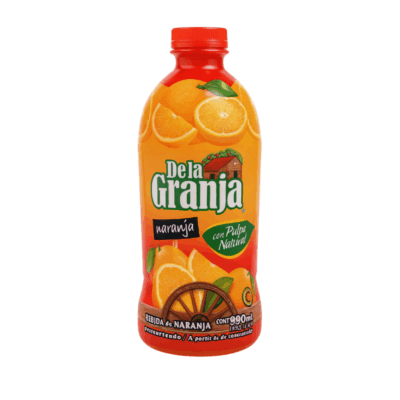 De La Granja Jugo de Naranja (Bote)/Orange Juice (Plastic Bottle) 6/33.4 oz