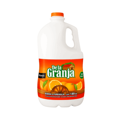 De La Granja Jugo de Naranja (Bote)/Orange Juice (Plastic Bottle) 4/0.5 Gal