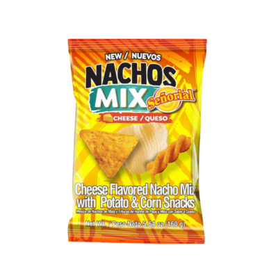 Señorial Nachos Mix Queso/Cheese Corn Chips 8/160 g