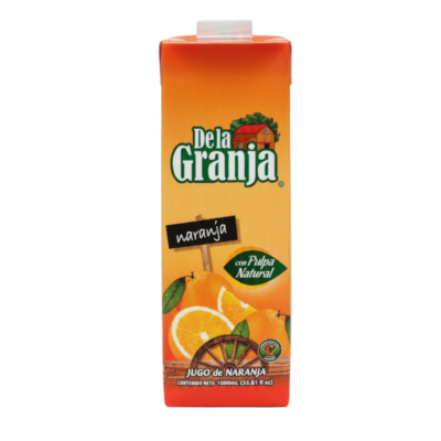De La Granja Jugo de Naranja (Caja)/Orange (Juice Box) 12/1 Lts
