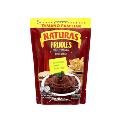 Naturas Frijoles Refritos Rojos/Red Refried Beans 12/900 g