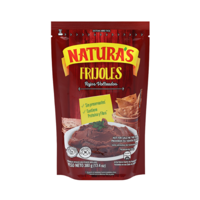 Naturas Frijoles Refritos Rojos/Red Refried Beans 24/380 g
