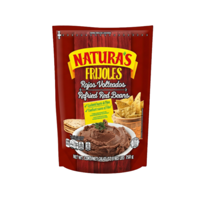 Naturas Frijoles Refritos Rojos/Red Refried Beans 12/750 g