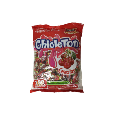Venus Candy Chicleton Cerecitas/Cherry Bubblegum 100 U/500 g