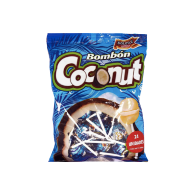 Venus Candy Bombon Coco/Coconut Lollipops 1/24 U