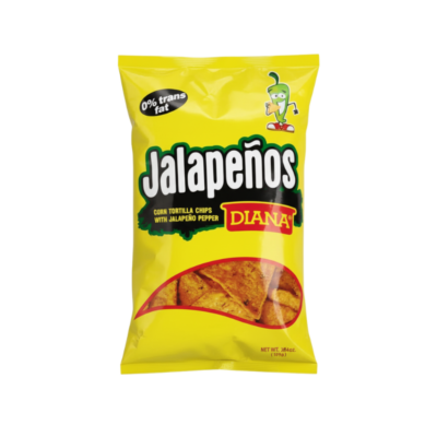 Diana Tortillas Jalapeño/Jalapeno Spicy Corn Chips 24/109 g