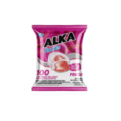 Alka Ice Fresa/Strawberry Candy 1/100 U (370 g)