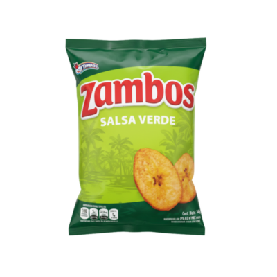 Yummies Zambo Salsa Verde/Salsa Verde Plantain Chips 24/140 g