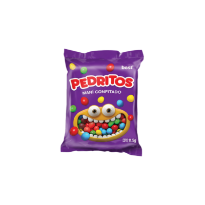 Botonetas Pedritos/Small Chocolate Candy with Peanut 1/12 U