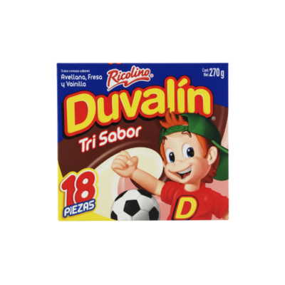 Duvalin Trisabor/Choco; Strawberry and Vanilla Soft Candy 18 U/270 g