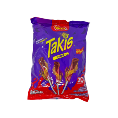 Paleta Vero Takis Pop/Chamoy Flavored Lollipop 1/20 U