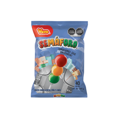 Vero Paleta Semafaro/Fruit Lollipops 1/40 U