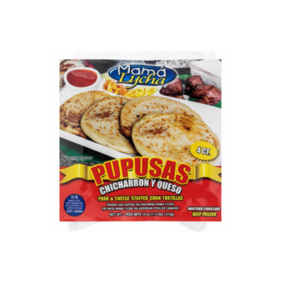 ML Pupusas Queso y Chicharron (Bulk)/Frozen Pork and Cheese Pupusas 50/225 oz