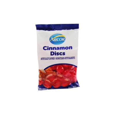 Arcor Cinnamon Discs Caramelos/Hard Cinnamon Candy 1/8 oz