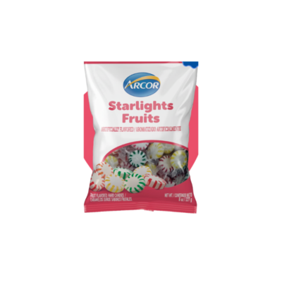 Arcor Starlight Fruits Caramelos/Hard Candy Fruit Flavor 1/8 oz