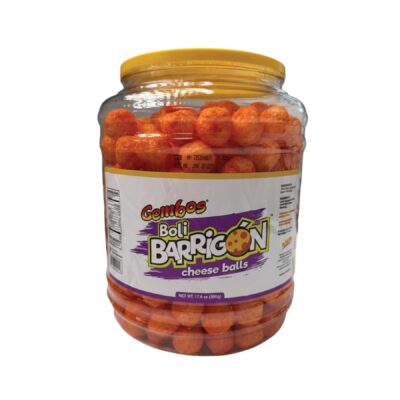 Gembos Boli Barrigon Bote /Cheese Balls Snack Plastic 1/500 g