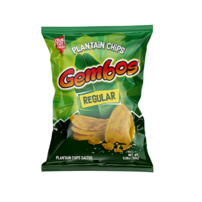 Gembos Tajadas de Platano Regular con Sal/Salty Plantain Chips 24/150 g