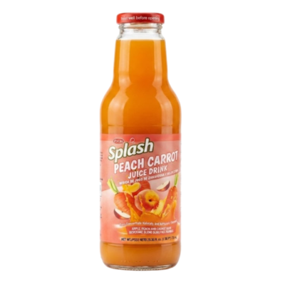 Splash Jugo Melocoton con Zanahoria/Peach and Carrot Juice 8/25 oz