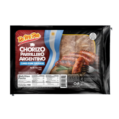DMP Chorizo Parrillero Argentino/Argentinian Cured Pork Sausage 1/16 oz