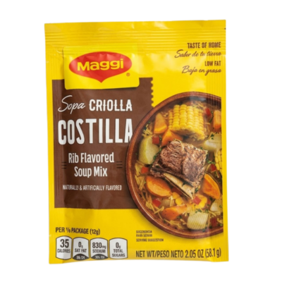 Maggi Sopa Criolla Costilla/Creole Rib Flavor Soup 2/12/2.05 oz