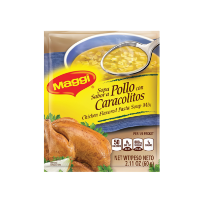 Maggi Sopa Pollo con Caracol/Chicken Soup with Shells 2/12/2.11 oz