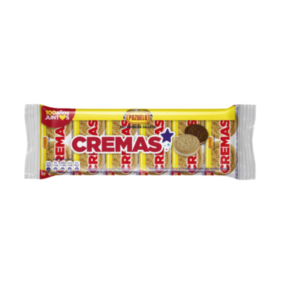 Pozuelo Galleta Crema Star Bag/Vanilla Cream Cookies 24/11 oz