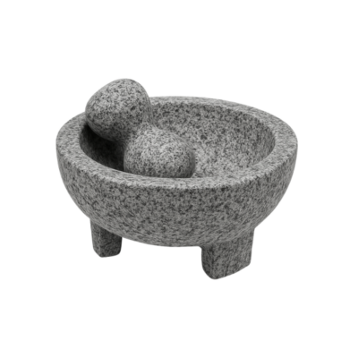 Imusa 02011 Molcajete de Piedra/Authentic Volcanic Stone Mortar (8 ") 1/2 U