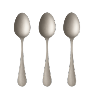 Imusa 71112 Set Cuchara Sopera Acero/Stainless Steel Soup Spoon Set (3 pc) 1/12 U