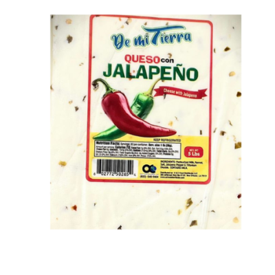 DMT Queso Con Jalapeños/Cheese with Jalapeno 1/5 Lbs