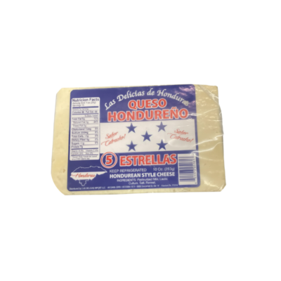 Las Delicias Queso Hondureño 5 Estrellas/Honduran-Style Hard Cheese 1/10 oz