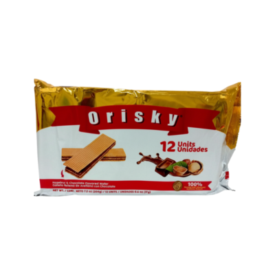 Boca Deli Mini Orisky Galleta Chocolate y Avellana/Chocolate Hazelnut Wafer Cookies 11/24 U
