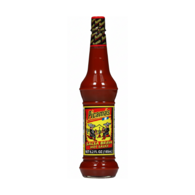 Picamas Salsa Brava Roja (Bote)/Red Hot Sauce 24/6.2 oz