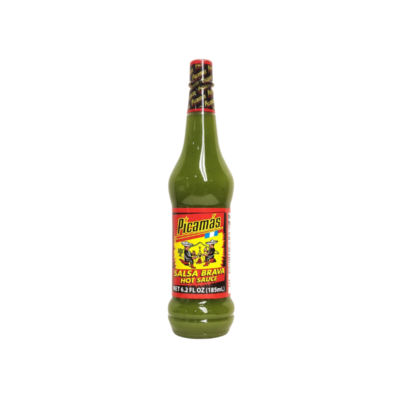 Picamas Salsa Brava Verde (Bote)/Green Hot Sauce 24/6.2 oz